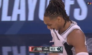 Portlenda uzvar 2. spēlē finišā (106:103), kas ir murgains Spurs vakars