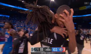 Piezīmes no Thunder – Spurs (7. spēle): Vembijs pabeidz asarās (prieka)