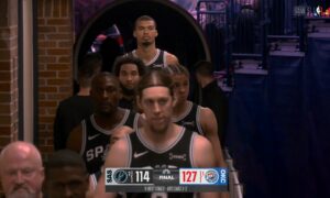 Spurs nomāca aizsardzības pārkāpums pret Thunder…