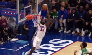 Lebrons Džeimss uzbudināja Sixers publiku par savu pirmizrādi Filadelfijā