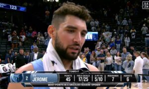 NBA nakts kopsavilkums: Tajs Džeroms (45 punkti) ir MVP kandidāts