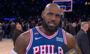 Par savu lielo Sixers debiju Lebrons Džeimss beidz skumju sēriju
